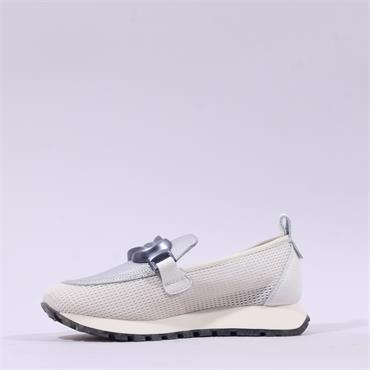 Hispanitas Oregon Sporty Link Loafer - White Silver